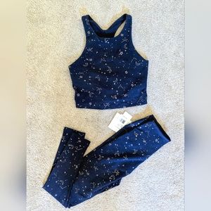 Beyond Yoga SoftShine high waisted midi legging and focus cropped tank